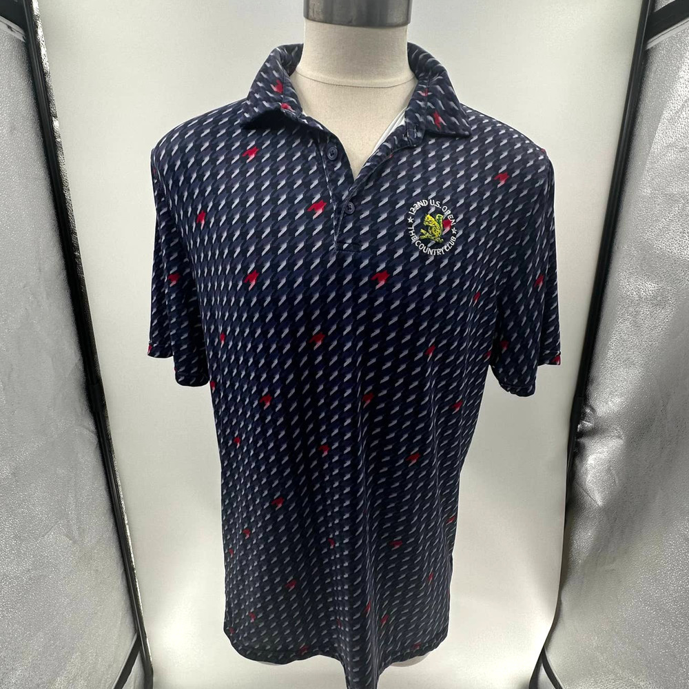 U.S. Open 122nd The Country Club Blue/Purple Short Sleeve Golf Polo- L